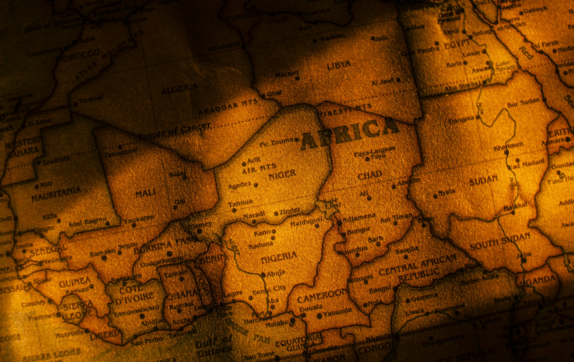 Map of the African continent, integration is a continental question